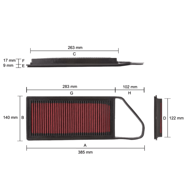Sport-Air-Filter-Replacement-Filter-Peugeot-206-FR